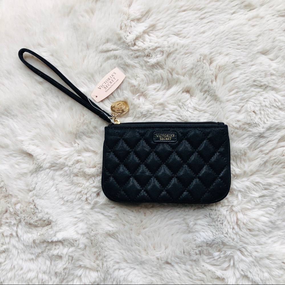 Victoria’s Secret Wristlet Zip Wallet Black